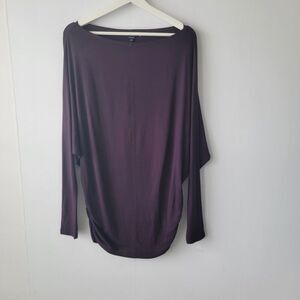 worth new your side ruched long sleeve top size M